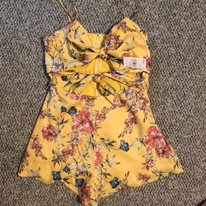 Lush Other - Lush brand double tie front romper new w/ tags. Lush Other - Lush brand double tie front romper new w/ tags.